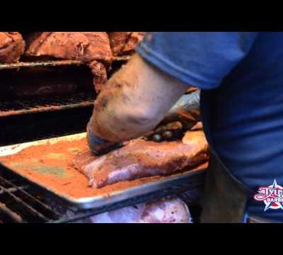Tyler's Barbeque - Loading The Smoker